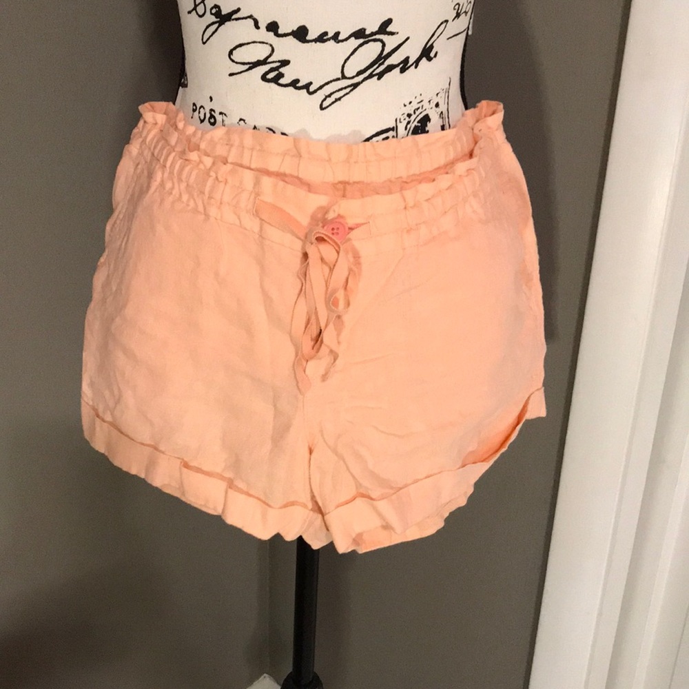 🌸Peach linen shorts Old Navy size 6
